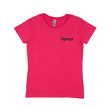 LADIES T-SHIRT WITH TIGERCAT EST LOGO, PINK