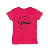 LADIES T-SHIRT WITH TIGERCAT EST LOGO, PINK