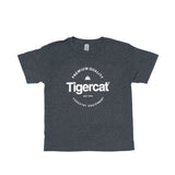 YOUTH T-SHIRT, HEATHER GREY WITH CIRCLE TREE DESIGN