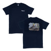 UNISEX T-SHIRT, NAVY WITH 625H DESIGN GRAPHIC
