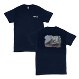 UNISEX T-SHIRT, NAVY WITH 625H DESIGN GRAPHIC