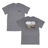 UNISEX T-SHIRT, DARK GREY WITH 635H DESIGN GRAPHIC