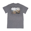 UNISEX T-SHIRT, DARK GREY WITH 635H DESIGN GRAPHIC