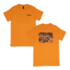 UNISEX T-SHIRT, SOFT ORANGE WITH 724G DESIGN GRAPHIC
