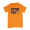 UNISEX T-SHIRT, SOFT ORANGE WITH 724G DESIGN GRAPHIC
