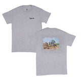 UNISEX T-SHIRT, SOFT GREY WITH 920 DESIGN GRAPHIC