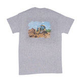 UNISEX T-SHIRT, SOFT GREY WITH 920 DESIGN GRAPHIC