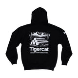 HOODIE, BLACK PULLOVER, FULL DESIGN ON BACK