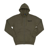 HOODIE, FULL ZIP, ARMY GRN / HOODIE, FULL ZIP, ARMY GRN