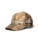 HAT, CAMO MESH BACK, WITH WHITE DESIGN
