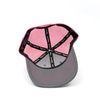 HAT, TIGERCAT BRAND TRUCKER STYLE, CHARCOAL AND PINK
