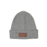 ADULT TOQUE WITH LEATHER PATCH