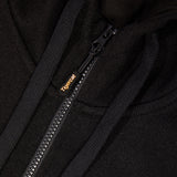 HOODIE, FULL ZIP, BLACK