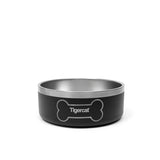 Stainless Steel Dog Bowl in black