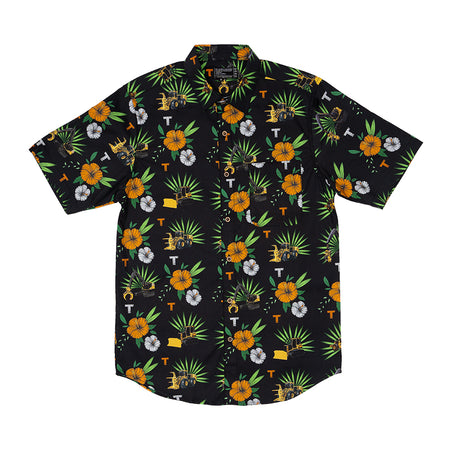 NEW TIGERCAT BRAND HAWAIIAN STYLE SHIRT IN BLACK