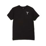 UNISEX EVERDAY COTTON T-SHIRT, BLACK WITH 3M REFLECTIVE T-GRAIN DESIGN