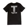 UNISEX EVERDAY COTTON T-SHIRT, BLACK WITH 3M REFLECTIVE T-GRAIN DESIGN