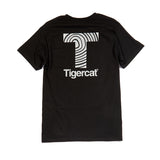 UNISEX EVERDAY COTTON T-SHIRT, BLACK WITH 3M REFLECTIVE T-GRAIN DESIGN
