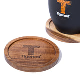 SET OF TIGERCAT COASTERS