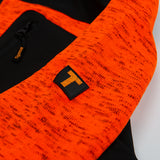 FLEECE SWEATER, FULL ZIP, ORANGE, TIGERCAT BRAND